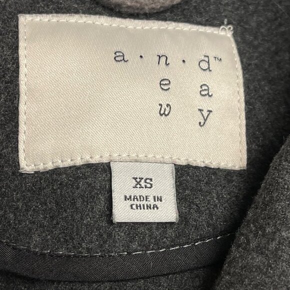 A New Day Gray Wrap Coat - Picture 4 of 6